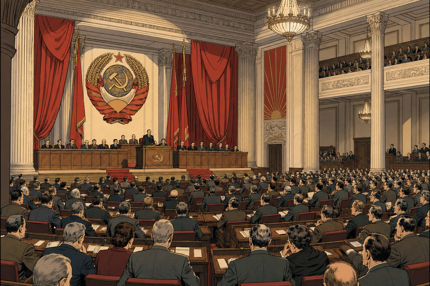 Le Soviet suprême approuvant le plan économique de l’Union soviétique en 1988 avant son effondrement