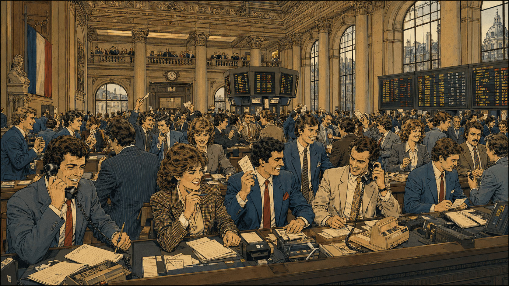 La bourse de Paris dans les années 1980