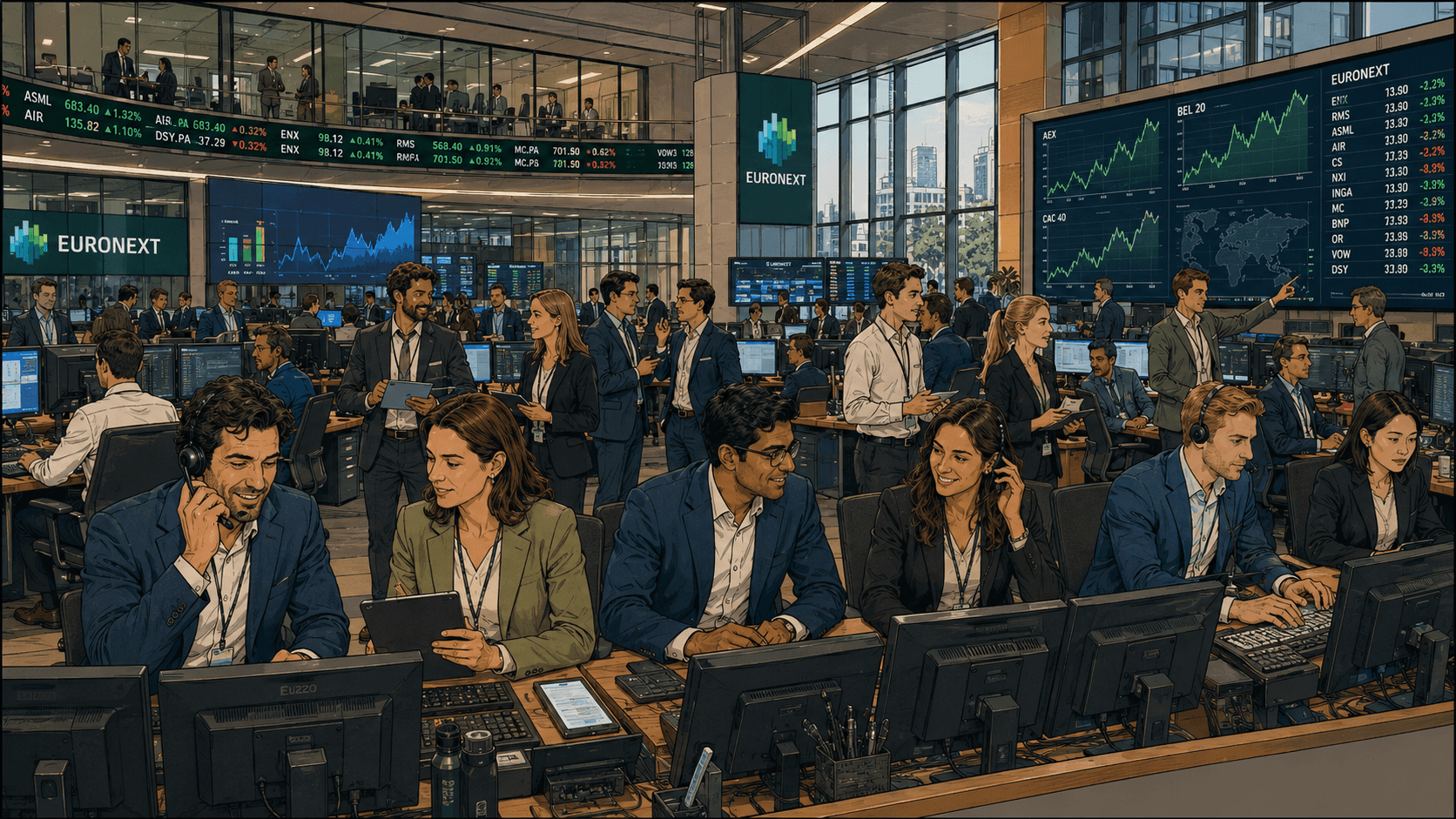 Euronext, la principale place boursière de la zone euro