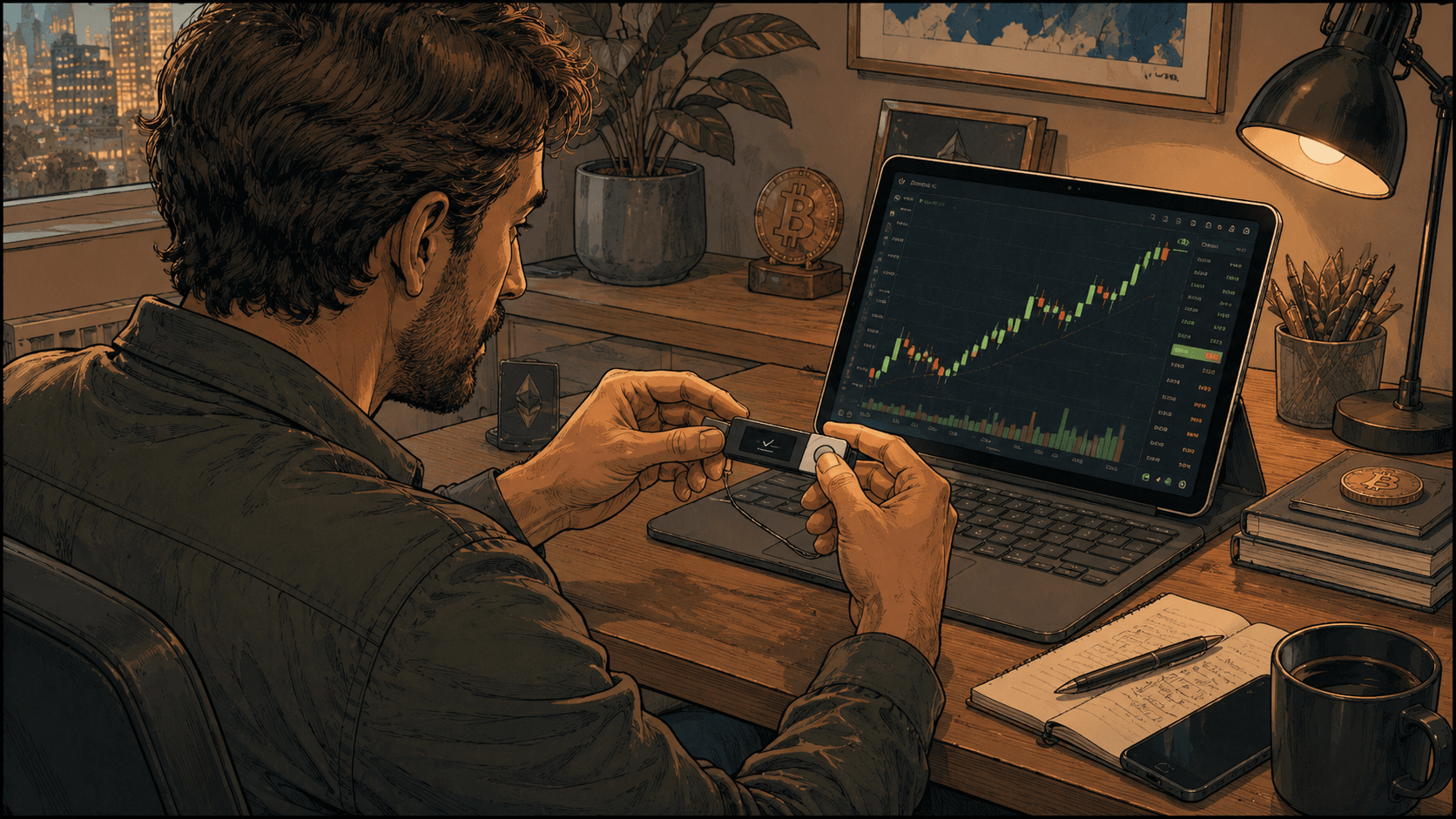 Dans le monde des cryptoactifs, l’échange passe aussi par un geste technique : vérifier et valider une transaction avec sa clé Ledger