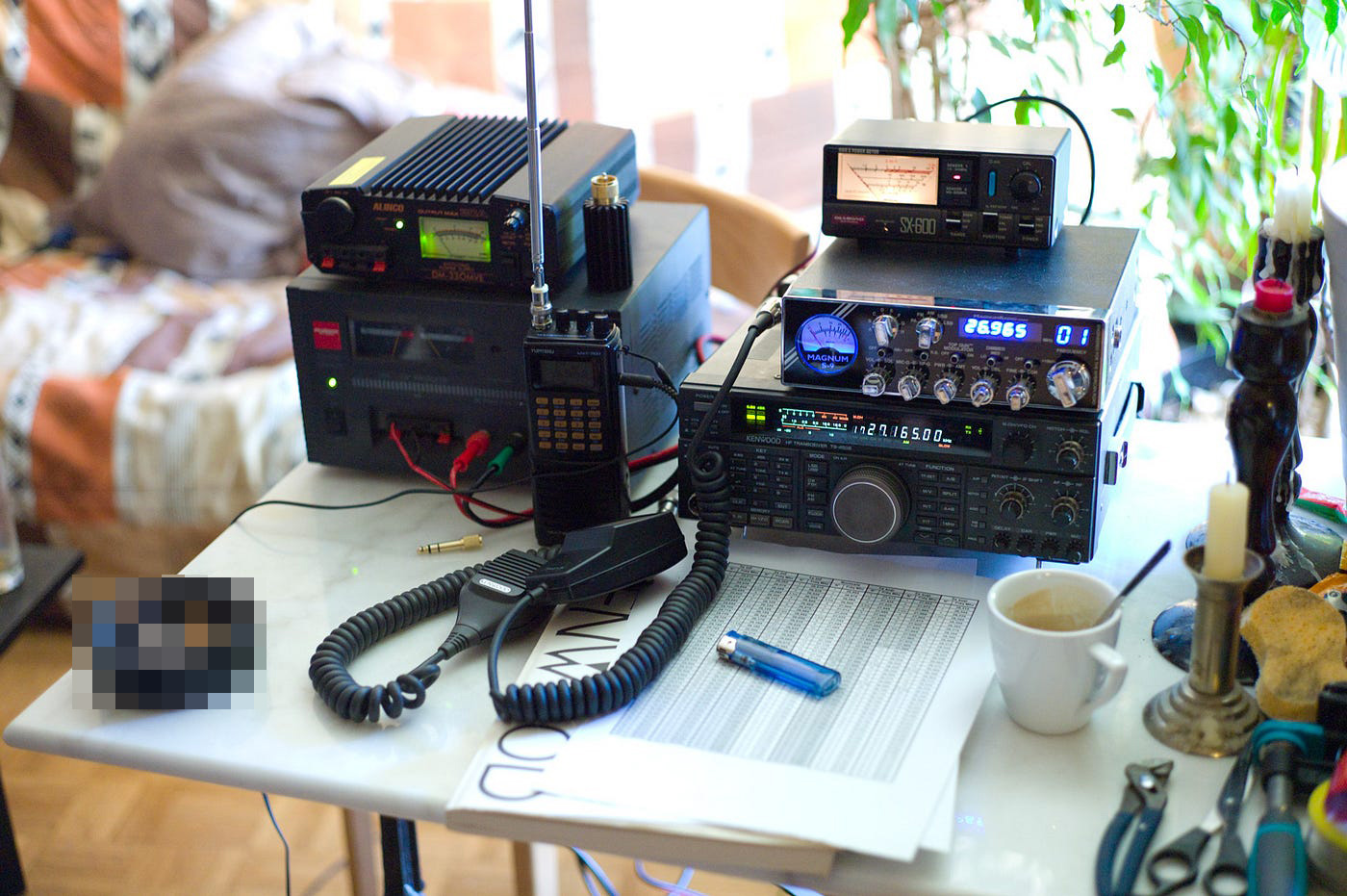 Decametric radio set